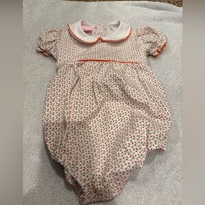 Petit Bebe floral onesie short sleeve capped 24 months